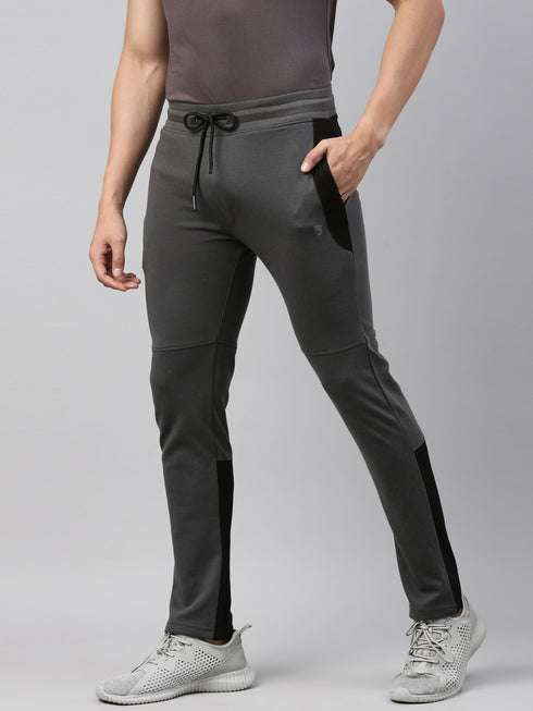 Charcoal Solid Track Pant